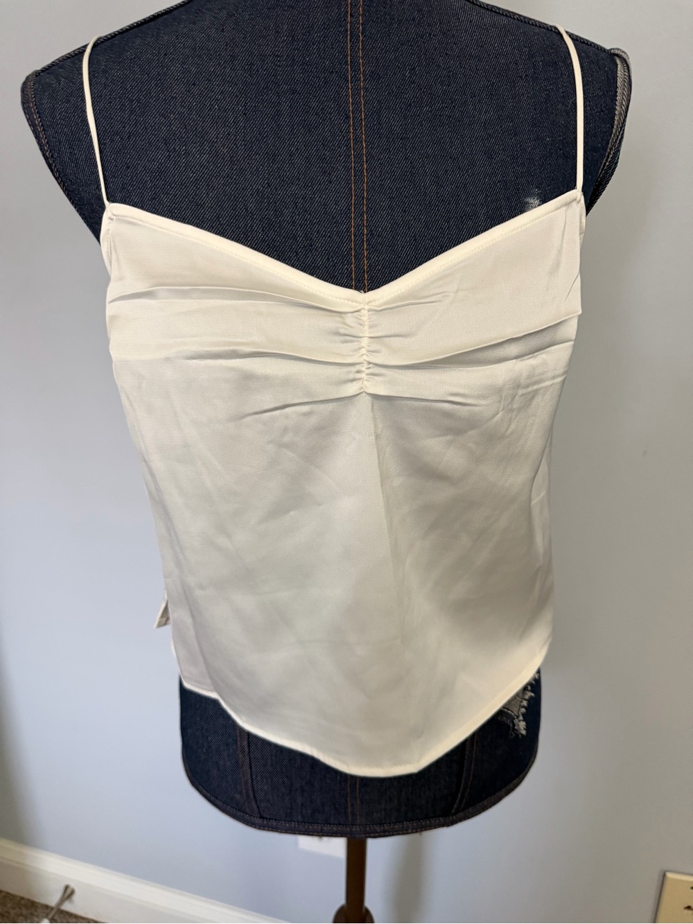 Abercrombie & Fitch Women’s Cream Spaghetti Strap Top